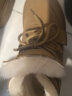 百丽厚底舒适雪地靴女商场同款羊毛加绒短靴A4F1DDD3 黄色 36 实拍图