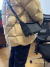 Songmont挂耳系列屋檐包mini设计师款头层牛皮通勤斜挎hobo包 烟墨黑 预售15天 实拍图