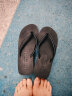 厚底人字拖女夏季时尚外穿夹脚坡跟简约沙滩鞋海边防滑凉拖鞋高跟 细带黑色6.5cm 35 晒单实拍图