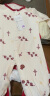 婧麒宝宝拜年服连体衣服冬装夹棉百日宴满月红色新生婴儿过年 平安喜乐满印【四季款】 90cm 实拍图