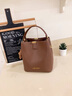 纪诗哲轻奢品牌包包女包女士水桶包手提包单肩斜挎送妈妈老婆生日礼物侈 咖啡色 38女神节妇女节礼物 实拍图