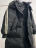 艾莱依中长款羽绒服女休闲连帽韩版鸭绒过膝冬季外套 蜜茶棕160 实拍图