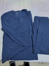 恒源祥磨毛秋衣秋裤男抗菌无痕薄款保暖内衣套装冬季情侣基础圆领打底衫 男款海水蓝220g 3XL /185【无痕磨毛】 实拍图