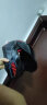 HNJ摩托车头盔男女电动车安全盔3C认证四季通用越野机车全盔夏季骑行 黑红脉冲（白片)+黑镜片+黑角 均码 实拍图