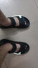 AIZUNSHI凉鞋男2025春夏季外穿沙滩鞋男踩屎感拖鞋男休闲运动开车凉拖鞋男 黑白 41 (255mm) （40-41） 实拍图