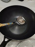 优宛日本极铁锅炒锅 无涂层少油烟不粘锅炒菜锅 平底电磁炉燃气灶通用 32cm日本极铁炒锅 32cm 实拍图