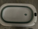 艾杰普婴儿洗澡盆可折叠儿童浴盆可坐可躺洗澡桶【数显感温】灰湖绿 晒单实拍图