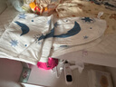 喜亲宝新生儿包巾宝宝粘扣防惊跳包巾襁褓巾无声魔术贴包单80*35cm蓝 实拍图