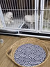 憨憨乐园  藤编猫窝半封闭式狗窝可拆洗四季通用中小型犬宠物狗狗垫子用品 S号【适合7斤内的宠物】 实拍图