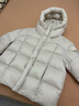 美力城[檀健次同款]90%鹅绒服短款羽绒服女轻暖泡芙外套暖天鹅系列156 铂金白 M 【建议50-60kg】 实拍图