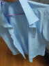 佐马仕 短袖衬衫男士衬衣商务休闲大码职业装工装夏季免烫修身工作服 GD02纯蓝色短袖 40/XL（130-140斤） 实拍图