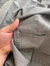 老爷车棉亚麻短袖套装男夏季薄款中老年人大码冰丝衣服春天爸爸休闲唐装 深灰色套装 2XL 建议110-130斤 实拍图