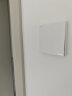 美的（Midea）开关插座 电源面板86型通用一开双控1位开关墙壁家用暗装白色E01 实拍图
