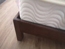源氏木语实木软靠床现代简约双人床北欧橡木带靠背软包床健康环保卧室家具 胡桃色单床布艺亚麻灰(直腿) 1800mm*2000mm 实拍图