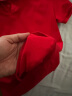 立蒙（LIMENG）珠地棉短袖T恤男士纯色保罗衫全棉翻领大码t袖衫潮 大红 170 实拍图