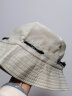 沧沐布伊 刺绣盆帽夏季遮阳帽刺绣渔夫帽男女通用帽子CX 单面纯色盆帽米白 实拍图