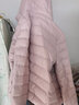 雪中飞秋冬新款羽绒服短款羽绒服女连帽时尚轻薄轻便羽绒服保暖 烟粉紫|6098 S 160/88B 实拍图