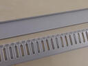 百舸 pvc灰色机柜走线槽齿形线槽 配电箱布线行线槽 电缆桥架电线槽25*25mm 1米/根 2根装 CD659705 实拍图