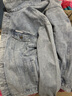 真维斯（JEANSWEST）夹克男士2025春夏季牛仔夹克痞帅潮工装翻领外套男蓝色L 实拍图