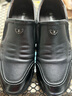 蜘蛛王内增高皮鞋男百搭牛皮小码休闲鞋男透气软底软皮 黑色 39  实拍图