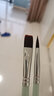 六品堂水粉画笔丙烯水彩笔套装美术生专用绘画尼龙毛笔刷果绿色杆水彩笔初学者学生工具 实拍图