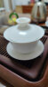 金镶玉 功夫茶具茶壶 盖碗羊脂玉白瓷大号家用泡茶碗 甜白盖碗 晒单实拍图