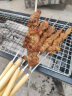 尚烤佳（Suncojia） 不锈钢烧烤签 木柄扁烤针 烤肉签子 羊肉串签子 烧烤工具 40只 晒单实拍图