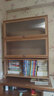 丝竹阁卧室学生书柜带门家用落地实木书架客厅矮柜组合美式楼梯下储物柜 3层80（长虹翻门-楠竹层板） 实拍图