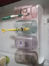 韵迈牙刷置物架免打孔壁挂式漱口杯架卫生间挂墙式家用挤牙膏杯架 四杯牙刷架+4杯 实拍图