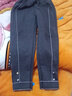 多妙屋女童裤子加绒加厚秋冬款儿童一体绒休闲裤宽松大童W002深灰150 实拍图