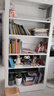 Honey Cute家用书架现代简约多层落地置物架学生图书馆书架 单面灰白色一列一组 实拍图