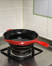 酷彩（Le Creuset）法国进口珐琅锅铸铁20/23/26cm圆形浅煎锅平底煎烤锅多功能平底锅 【1-3口之家】桔色 23cm 实拍图