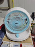 骆驼入夏桌面空气循环扇航空涡轮对流制冷风家用节能轻音台式大风力宿舍小型风扇小型台式宿舍风扇制冷 摇头版纯铜电机+三米延长线（延保3年） 实拍图