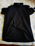 雅戈尔（YOUNGOR）短袖POLO衫男翻领扁机领长绒棉棉弹POLO衫新品 VSPC533060ACA黑色 XL 实拍图