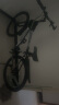 EG7山地自行车成人学生变速越野单车双减震赛车26寸青少年男女 顶配-钢架黑白色【辐条轮】 26寸21速 实拍图