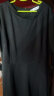 莎妮朵罗大码女装胖妹妹夏装新品胖mm短袖微胖收腰显瘦遮肚子连衣裙17038 黑色 3XL建议150-170斤穿着 晒单实拍图