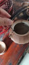 瓷牌茗茶具（cipaiming teaset）茶壶粗陶烧水壶户外酒精炉煮茶壶陶瓷围炉煮茶茶具套装 粗陶竖纹古鸣壶7件 实拍图