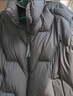 雪中飞女士鹅绒糖果色羽绒服简约百搭日常通勤立领纯色冬季保暖外套潮 黑色 M (165) 实拍图