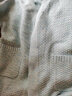 IBUDU2024春季新款花纱毛衣开衫V领长款针织外套慵懒简约女 蓝色 155/80A/S 晒单实拍图