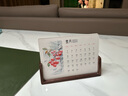 初心台历2026年马年创意日历相框桌面摆件元旦新年礼物送女生男生朋友定制图案年会礼品奖品送员工实用 2026台历相框-胡桃木 实拍图
