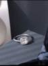 APM Monaco小方糖方形密镶戒指女情侣银精致生日送女友52情人节礼物 实拍图