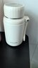 私家良品 保温杯大容量男女士高颜值316不锈钢茶水分离保冷泡茶大肚水杯子 白 450ml（8仓速发+不含贴纸） 实拍图