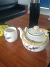 古笙记 温润如玉 景德镇陶瓷茶具套装家用茶壶茶杯子6只装带茶盘中式 【高风亮节】1壶6杯+储水茶盘 7件 实拍图
