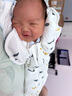 mymini婴儿投降式襁褓翅膀睡袋新生儿宝宝防惊跳包裹春秋冬棉用品防踢被 太阳山开脚款【前后1层】 63cm(8.5-13.5斤宝宝)M码 实拍图