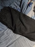 威觉（WEIJUE）牛仔裤男秋冬季装裤子男士新款宽松直筒工装阔腿休闲裤九分长裤 黑灰色 4XL 实拍图