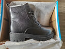 回力官方马丁靴男靴秋季皮面防水厚底增高工装靴黑色靴子男 40加绒 实拍图