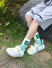 OETZI冰人 丑萌果冻鞋男鞋低帮帆布鞋女款撞色百搭情侣鞋 小众潮 天蓝色/粟色T23120112 40 实拍图