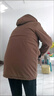 弥美乐妈妈装冬装棉服外套中长款2023新款中老年女50-60岁洋气棉衣加绒 卡其色棉袄 3XL 适合115-130斤 实拍图