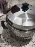 26cm-40cm不锈钢双层蒸锅加厚汤锅加大号蒸锅家用蒸笼蒸馒头蒸鱼厨房锅具电磁炉通用 40cm双层特厚蒸锅 实拍图