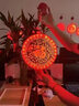 昙蓓漫福字灯春节新年彩灯装饰中国结过年发光福字挂件笼室内阳台装饰 【圆形】+3D福气结（电池款） 【发光百福彩灯】3D亮灯效果 实拍图
